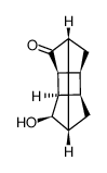 10-exo-hydroxytetracyclo[5.3.0.0.2,604,9]decan-3-one结构式