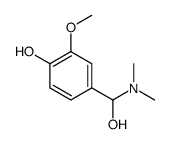 Benzenemethanol, alpha-(dimethylamino)-4-hydroxy-3-methoxy- (9CI)结构式