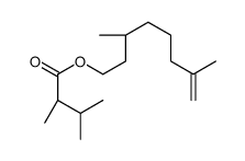 alpha-citronellyl senecioate structure