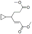 (E)-4-Cyclopropyl-2-heptenedioic acid dimethyl ester结构式