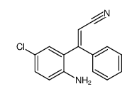 (E)-3-(2-amino-5-chlorophenyl)-3-phenylacrylonitrile Structure