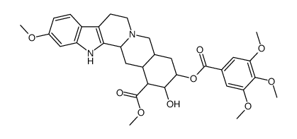 17-hydroxy-11-methoxy-18-(3,4,5-trimethoxy-benzoyloxy)-yohimbane-16-carboxylic acid methyl ester Structure