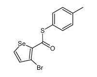 3-Bromselenophen-2-thiocarbonsaeure-S-(p-tolylester)结构式