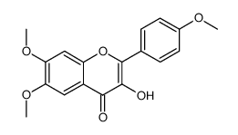 3-hydroxy-4',6,7-trimethoxyflavone结构式