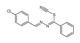 N-(4-chlorobenzylidene)benzohydrazonic cyanic thioanhydride结构式