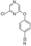 2-chloro-6-(4-cyanophenoxy) pyrazine structure