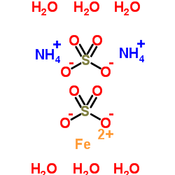 硫酸亚铁铵,六水结构式