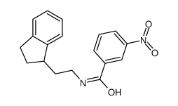 N-[2-(2,3-dihydro-1H-inden-1-yl)ethyl]-3-nitrobenzamide Structure