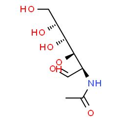 D-Galactose, 2-(acetylamino)-2-deoxy-, homopolymer结构式