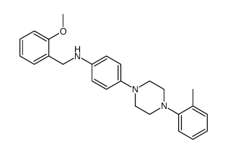 2-Methoxy-N-(4-(4-(2-methylphenyl)-1-piperazinyl)phenyl)benzenemethana mine结构式