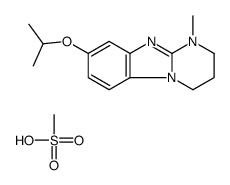 methanesulfonic acid,1-methyl-8-propan-2-yloxy-3,4-dihydro-2H-pyrimido[1,2-a]benzimidazole Structure