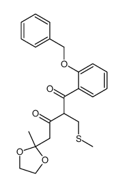 3-(2-benzyloxybenzoyl)-1-(2-methyl-1,3-dioxolan-2-yl)-4-methylthiobutan-2-one Structure