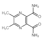 2,3-Pyrazinedicarboxamide,5,6-dimethyl- Structure