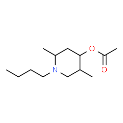 4-Piperidinol,1-butyl-2,5-dimethyl-,acetate(ester)(9CI)结构式
