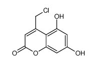4-(Chloromethyl)-5,7-dihydroxy-2H-chroMen-2-one Structure
