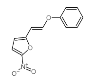 2-nitro-5-(2-phenoxyethenyl)furan Structure