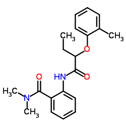 N,N-Dimethyl-2-{[2-(2-methylphenoxy)butanoyl]amino}benzamide Structure