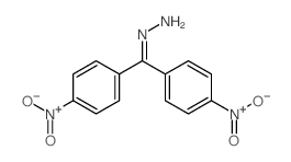 bis(4-nitrophenyl)methylidenehydrazine Structure