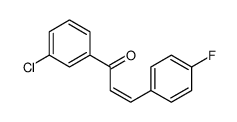 1-(3-chlorophenyl)-3-(4-fluorophenyl)prop-2-en-1-one结构式