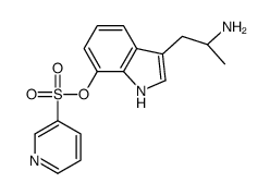 [3-[(2R)-2-aminopropyl]-1H-indol-7-yl] pyridine-3-sulfonate结构式