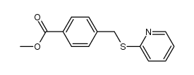 4-(pyridine-2-sulfanylmethyl)benzoic acid methyl ester结构式