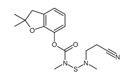 (2,2-dimethyl-3H-benzofuran-7-yl) N-(2-cyanoethyl-methyl-amino)sulfany l-N-methyl-carbamate Structure