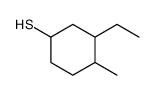 3-ethyl-4-methylcyclohexane-1-thiol结构式