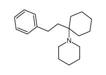 1-[1-(2-phenylethyl)cyclohexyl]piperidine Structure