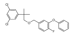 1,3-dichloro-5-[1-[(4-fluoro-3-phenoxyphenyl)methoxy]-2-methylpropan-2-yl]benzene Structure