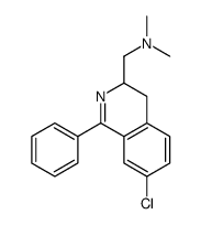 1-(7-chloro-1-phenyl-3,4-dihydroisoquinolin-3-yl)-N,N-dimethyl-methana mine structure
