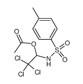 N-(2,2,2-trichloro-1-acetoxyethyl)-p-toluenesulfonamide结构式