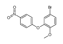 3-bromo-6-methoxy-1-(4-nitrophenoxy)benzene Structure