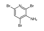 2,4,6-tribromopyridin-3-amine structure