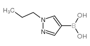 1-丙基-1H-吡唑-4-基硼酸结构式