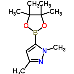 1,3-二甲基吡唑-5-硼酸频哪醇酯结构式