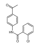 N-(4-acetylphenyl)-2-chlorobenzamide结构式