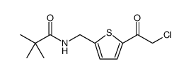 Propanamide, N-[[5-(2-chloroacetyl)-2-thienyl]methyl]-2,2-dimethyl结构式