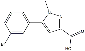 5-(3-bromophenyl)-1-methyl-1H-Pyrazole-3-carboxylic acid Structure
