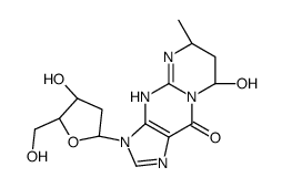 (6S,8S)-8-hydroxy-3-[(2S,4S,5R)-4-hydroxy-5-(hydroxymethyl)oxolan-2-yl]-6-methyl-4,6,7,8-tetrahydropyrimido[1,2-a]purin-10-one Structure