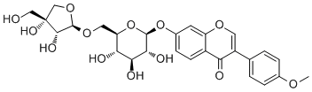 Formononetin 7-O-β-D- apiofuranosyl-(1→6)-O-β-D-glucopyranoside结构式