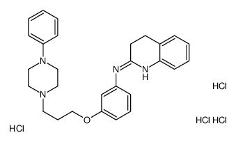 N-[3-[3-(4-phenylpiperazin-1-yl)propoxy]phenyl]-3,4-dihydroquinolin-2-amine,tetrahydrochloride结构式