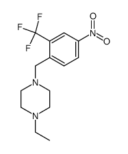 1-ethyl-4-(4-nitro-2-(trifluoromethyl)benzyl)piperazine Structure