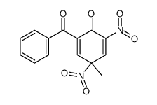 2-benzoyl-4-methyl-4,6-dinitro-cyclohexa-2,5-dienone结构式