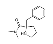 (R)-2-benzyl-N,N-dimethylpyrrolidine-2-carboxamide Structure