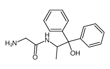 glycine-(2-hydroxy-1-methyl-2,2-diphenyl-ethylamide)结构式