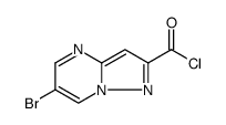 Pyrazolo[1,5-a]pyrimidine-2-carbonyl chloride, 6-bromo Structure