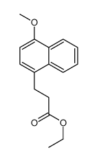 Ethyl 3-(4-Methoxy-1-naphthyl)propanoate structure