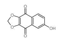 6-hydroxybenzo[f][1,3]benzodioxole-4,9-dione结构式