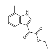 1h-indole-3-acetic acid, 7-methyl-a-oxo-, ethyl ester Structure