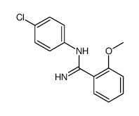 Benzenecarboximidamide, N-(4-chlorophenyl)-2-methoxy Structure